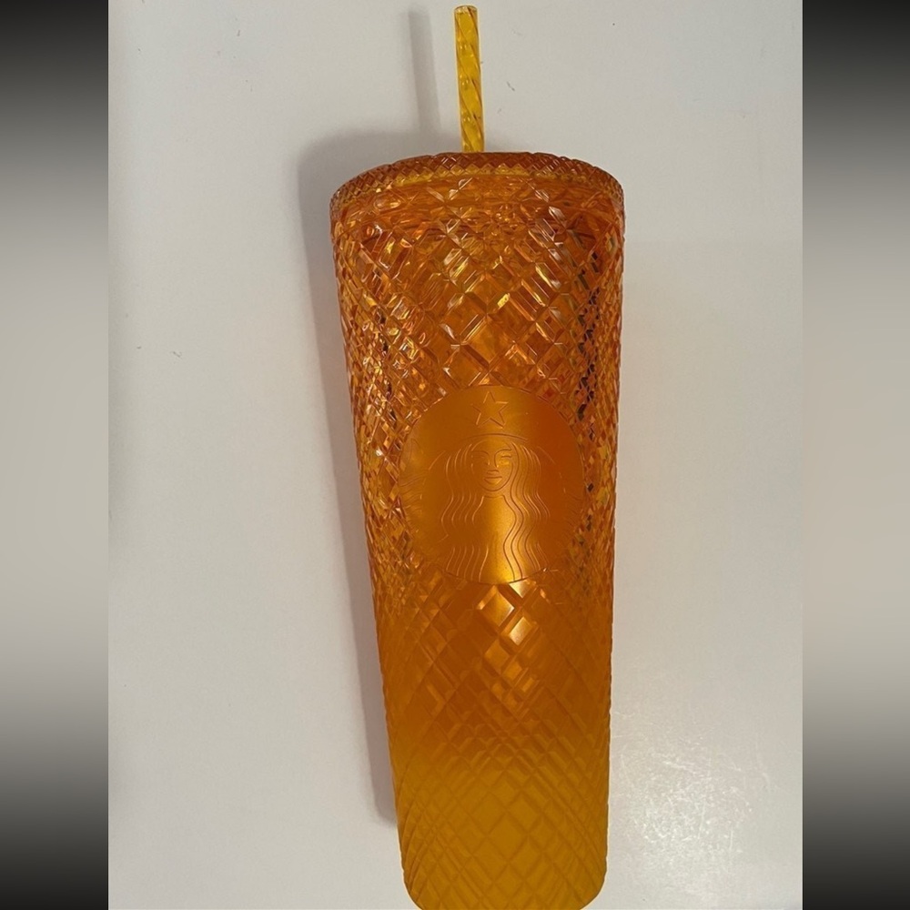 Starbucks Orange Jeweled Cup